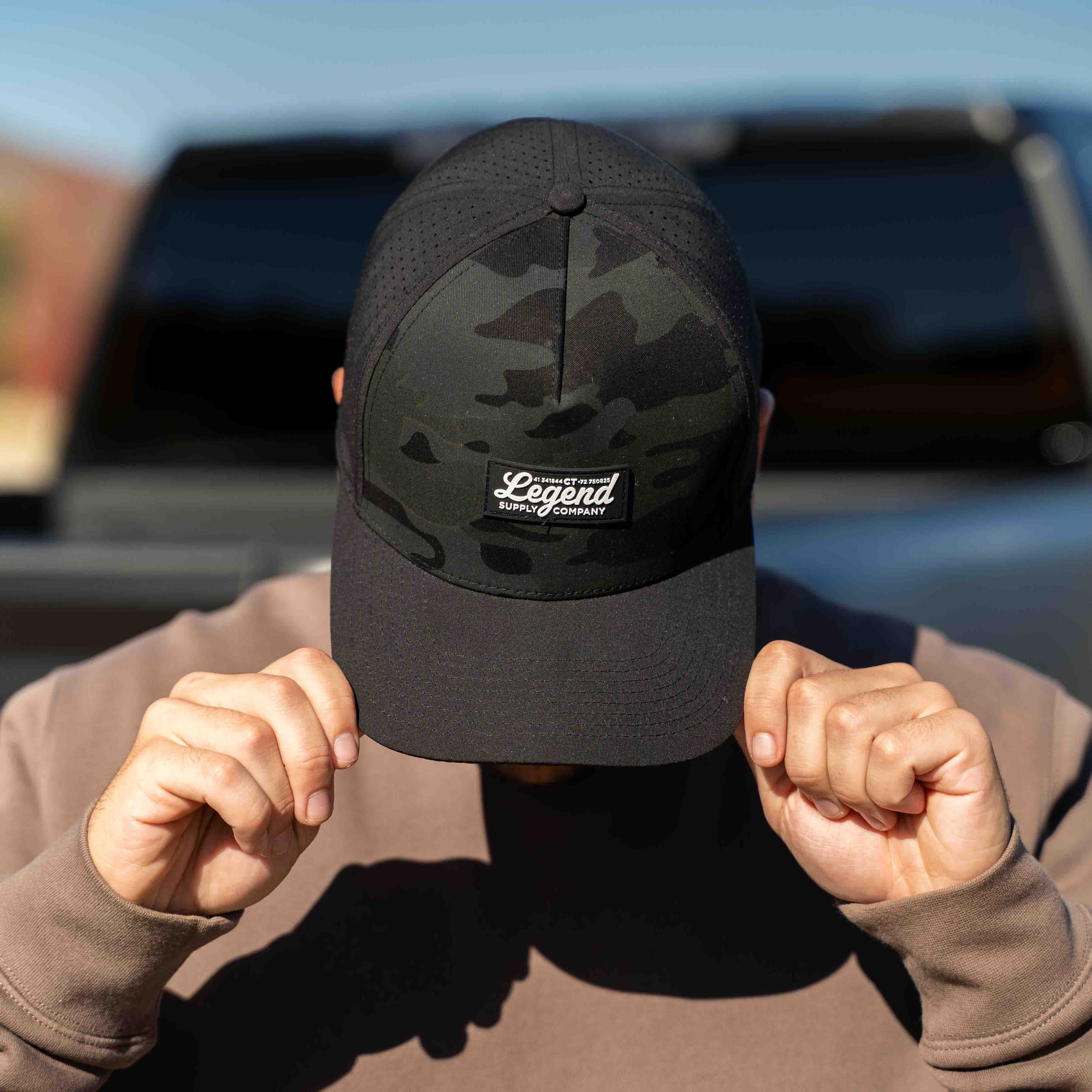 Limited Black Camo Hydro-Snapback Hat - Image 2