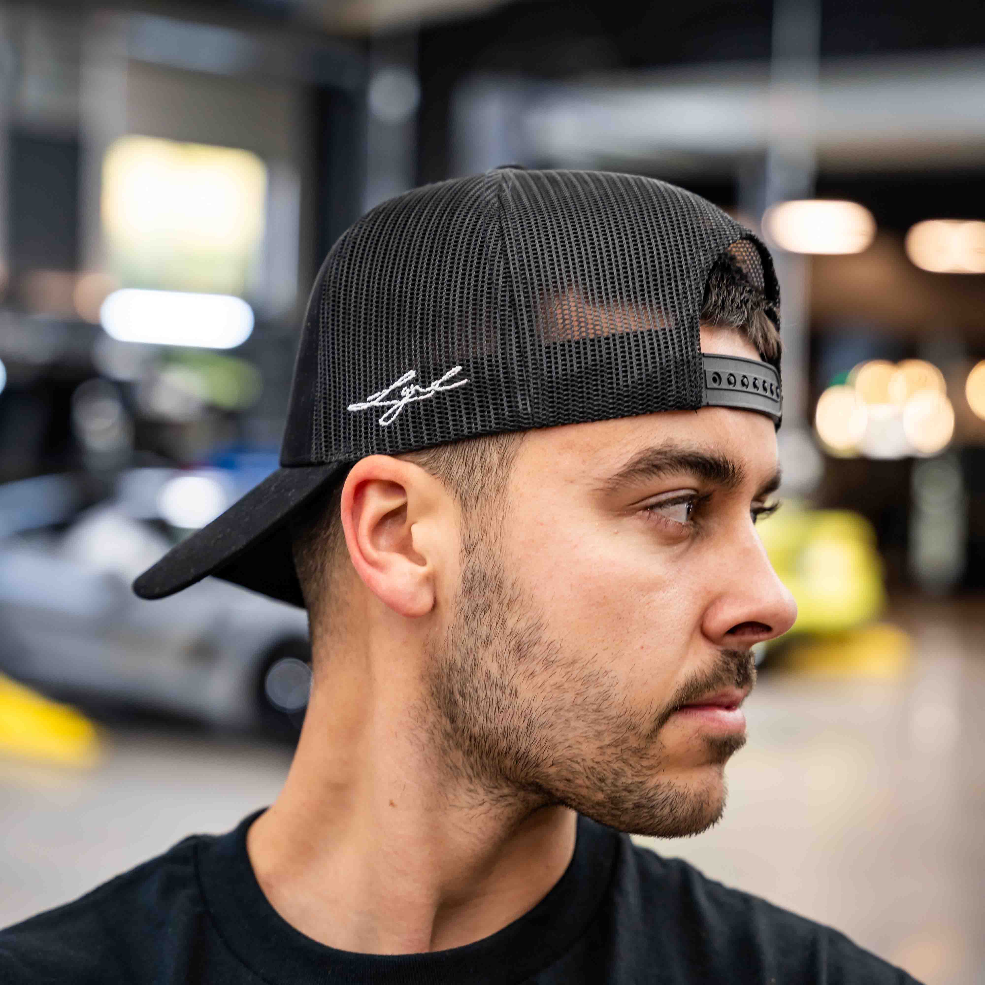 Midnight Badge Trucker Cap - Image 3
