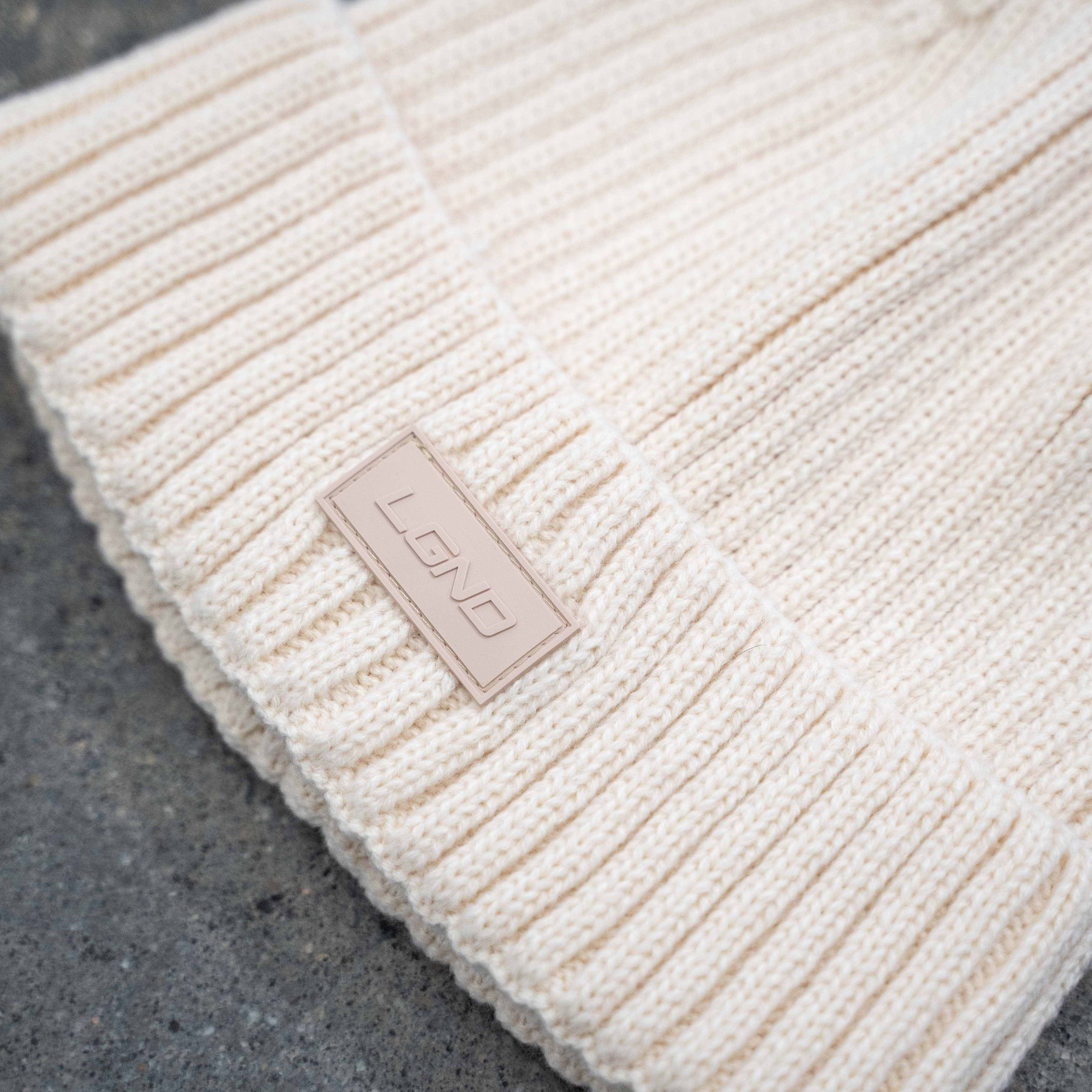 Tan Jacquard Beanie - Image 2